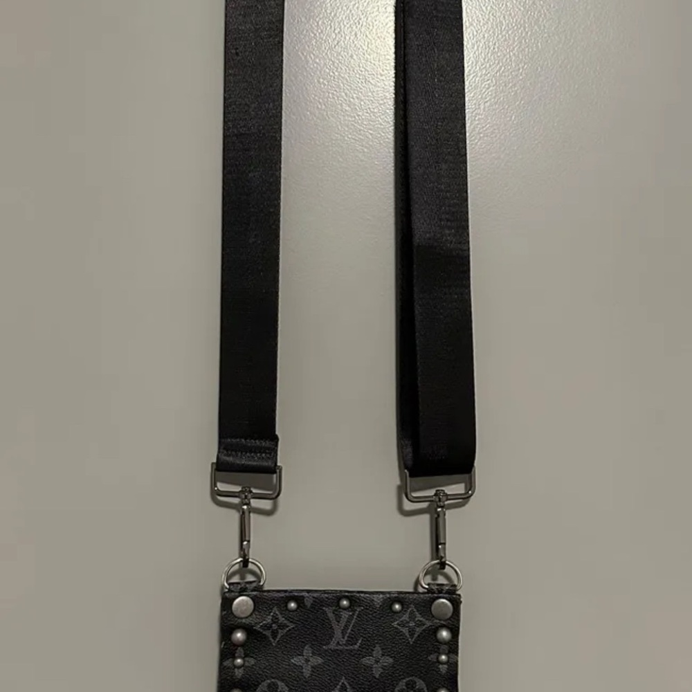 Louis Vuitton Black and Gray Crossbody Bag